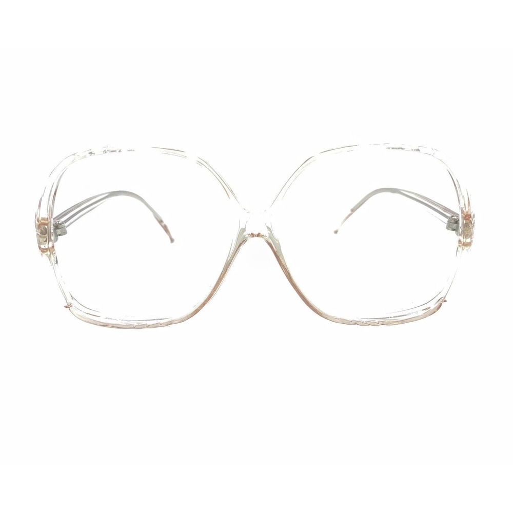 Vintage Translucent Light Brown Square Oversize E… - image 6